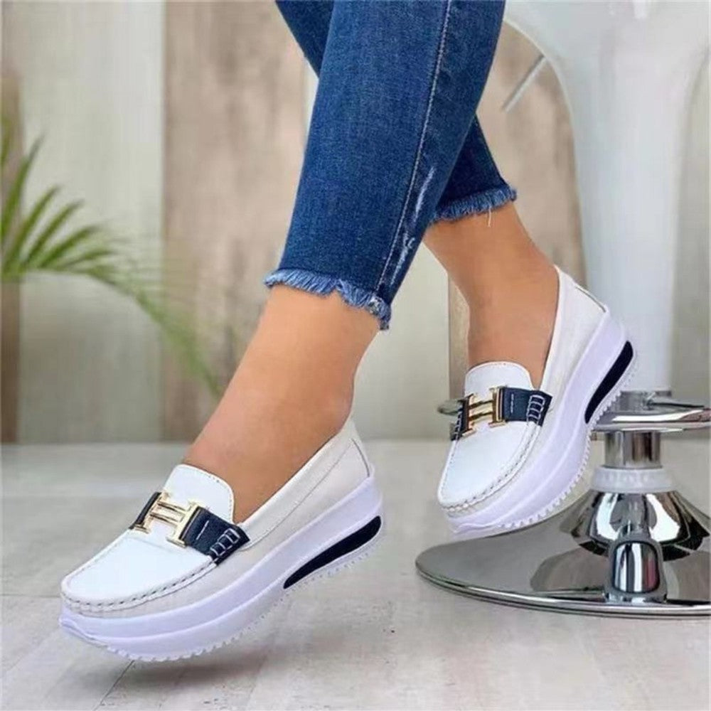 Ava Women's Platform Loafers - front view