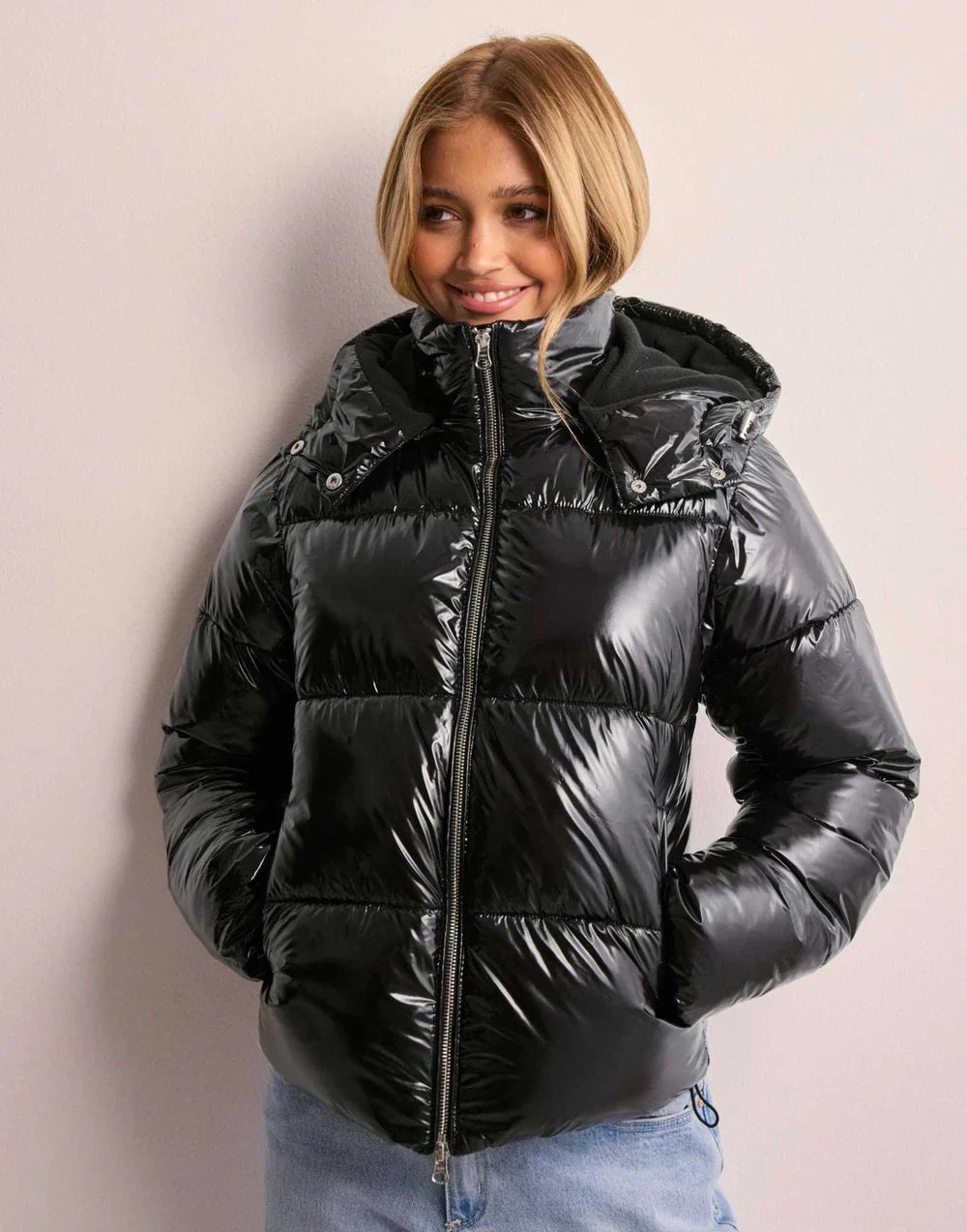 Violette Women's Puffer Jacket - flat lay