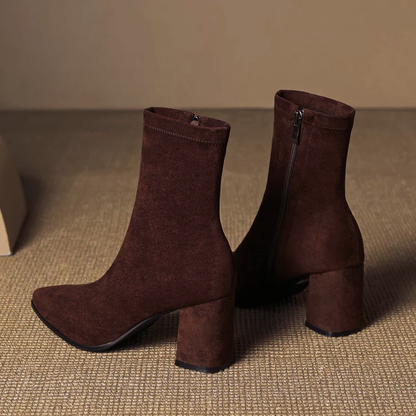 Lena Women's Block Heel Ankle Boots - back view