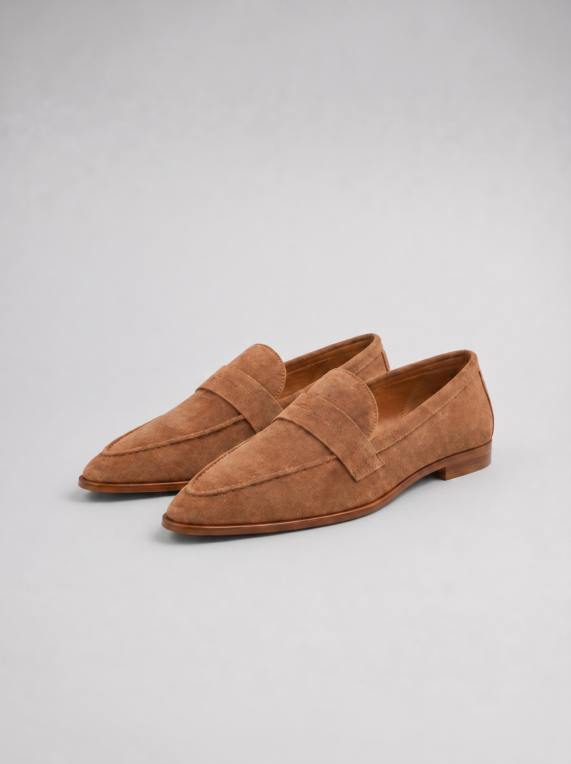 Jolie Women's Suede Loafers - front view