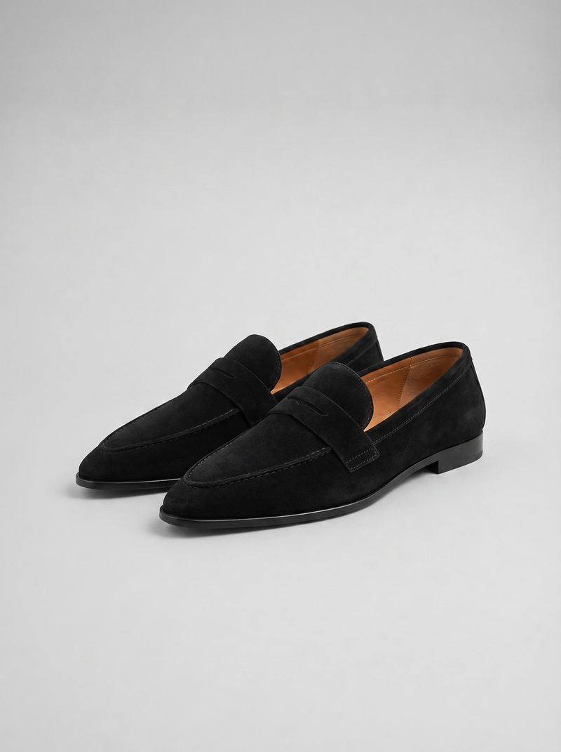 Jolie Women's Suede Loafers - full-length view