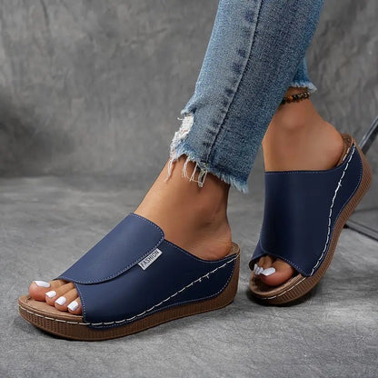 Greta Women's Platform Sandals - close-up detail