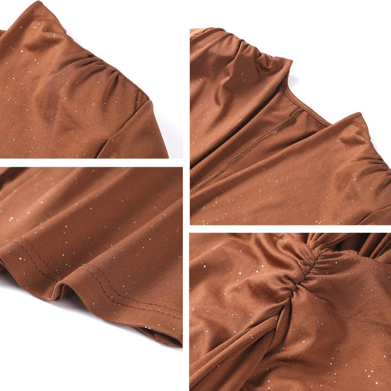 Vera Women's Pleated Maxi Dress - close-up detail