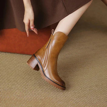 Anouk Women's Block Heel Ankle Boots - back view