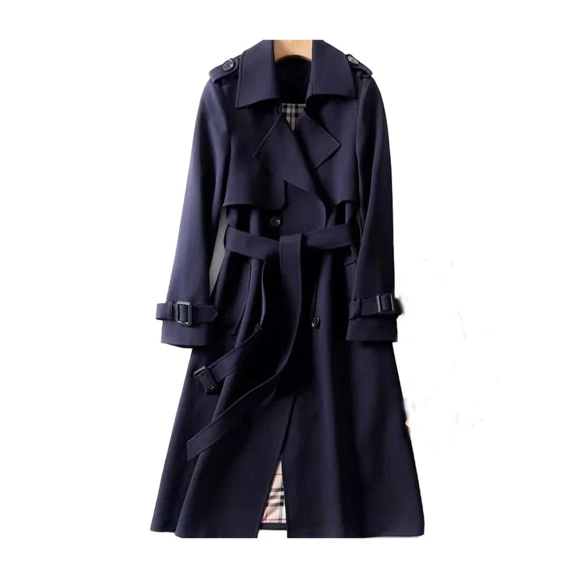 Vienna Women's Trench Coat - fabric and finish detail