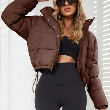 Elise Women's Puffer Jacket - close-up detail