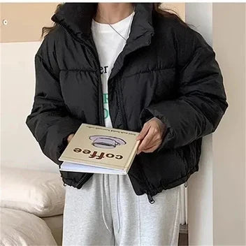Clara Women's Puffer Jacket - styled view