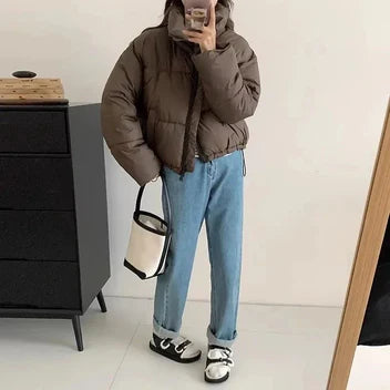 Clara Women's Puffer Jacket - close-up detail