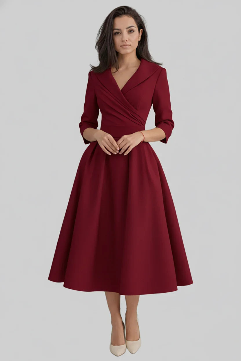 Selma Women's Midi Dress - fabric and finish detail