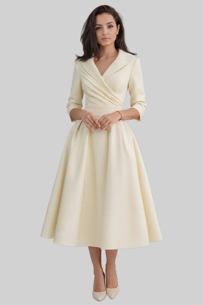 Selma Women's Midi Dress - back view