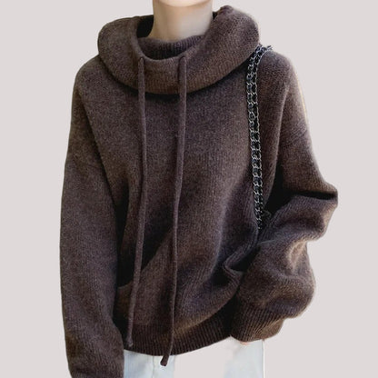 Lena Women's Sweater - fabric and finish detail