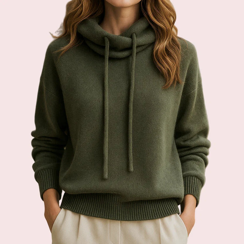 Lena Women's Sweater | Drawstring