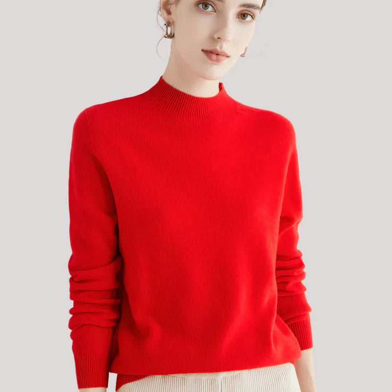 Dahlia Women's Sweater | White, Beige