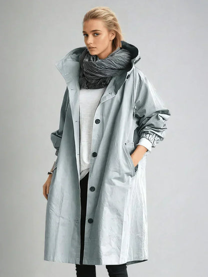 Ivy Women's Trench Coat - close-up detail