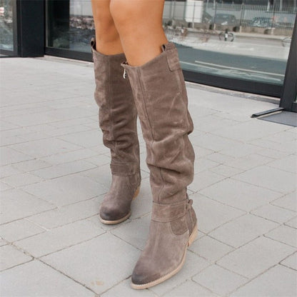 Darcy Women's Block Heel Boots - flat lay