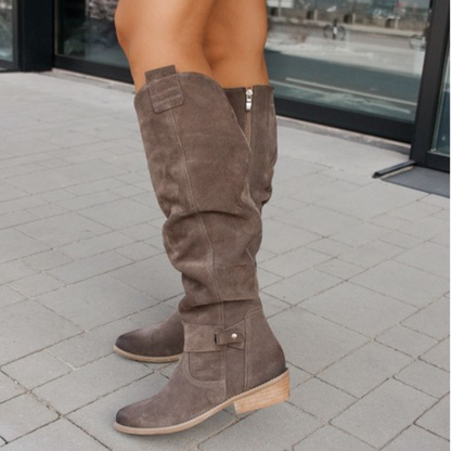 Nora Women's Block Heel Boots - full-length view