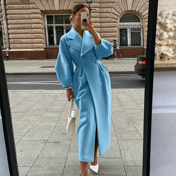 Edith Women's Trench Coat - fabric and finish detail