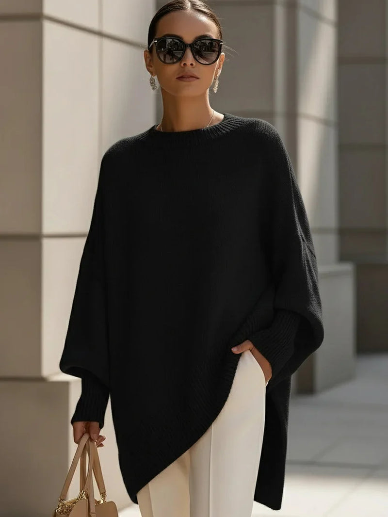 Ava Women's Oversized Sweater - styled view