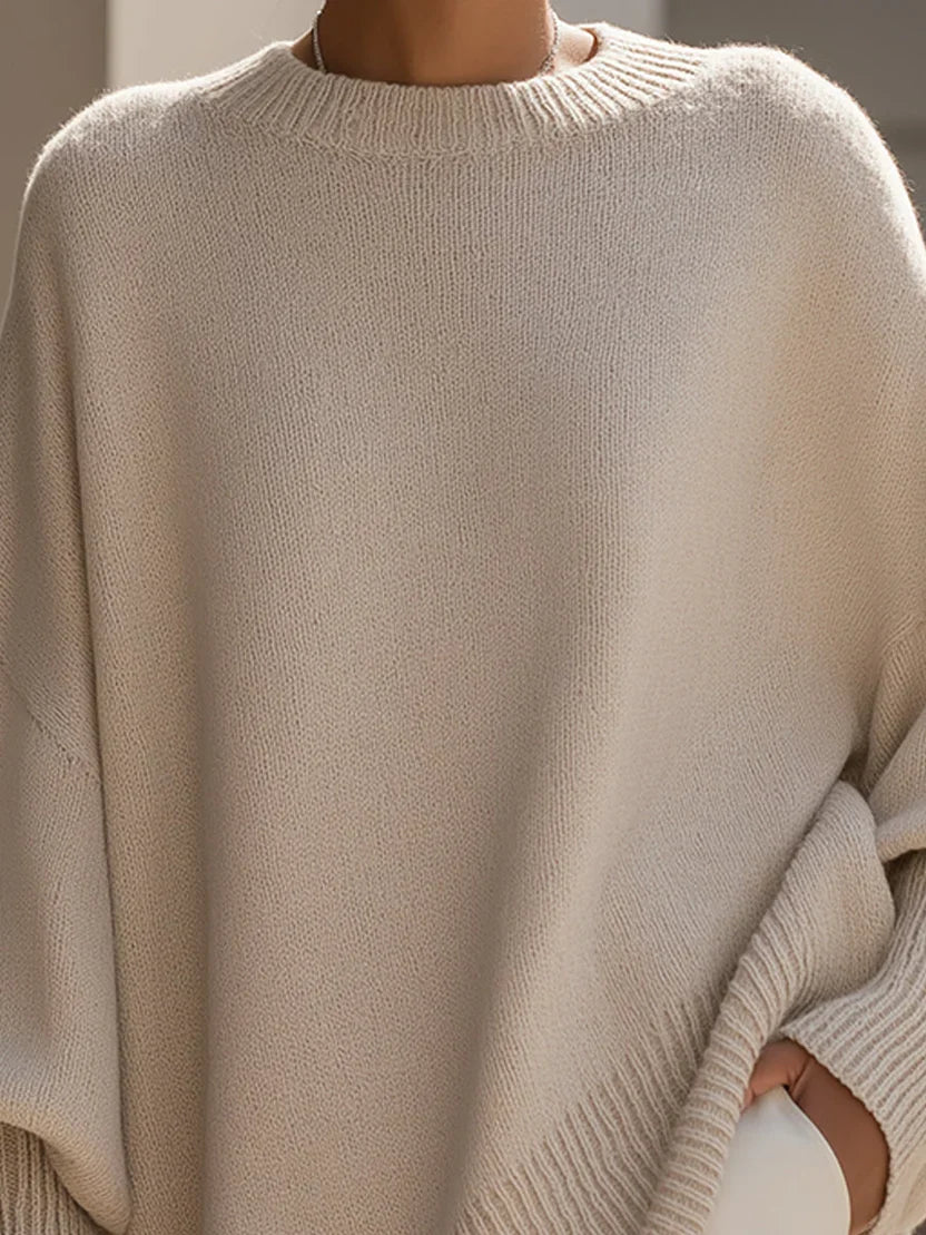 Ava Women's Oversized Sweater - styled view