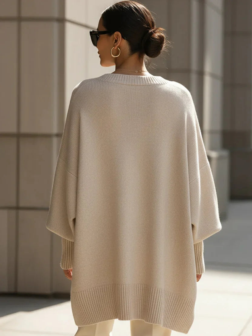 Ava Women's Oversized Sweater - front view