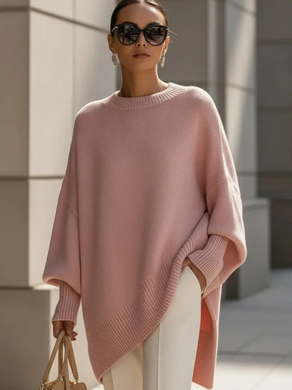 Ava Women's Oversized Sweater - close-up detail