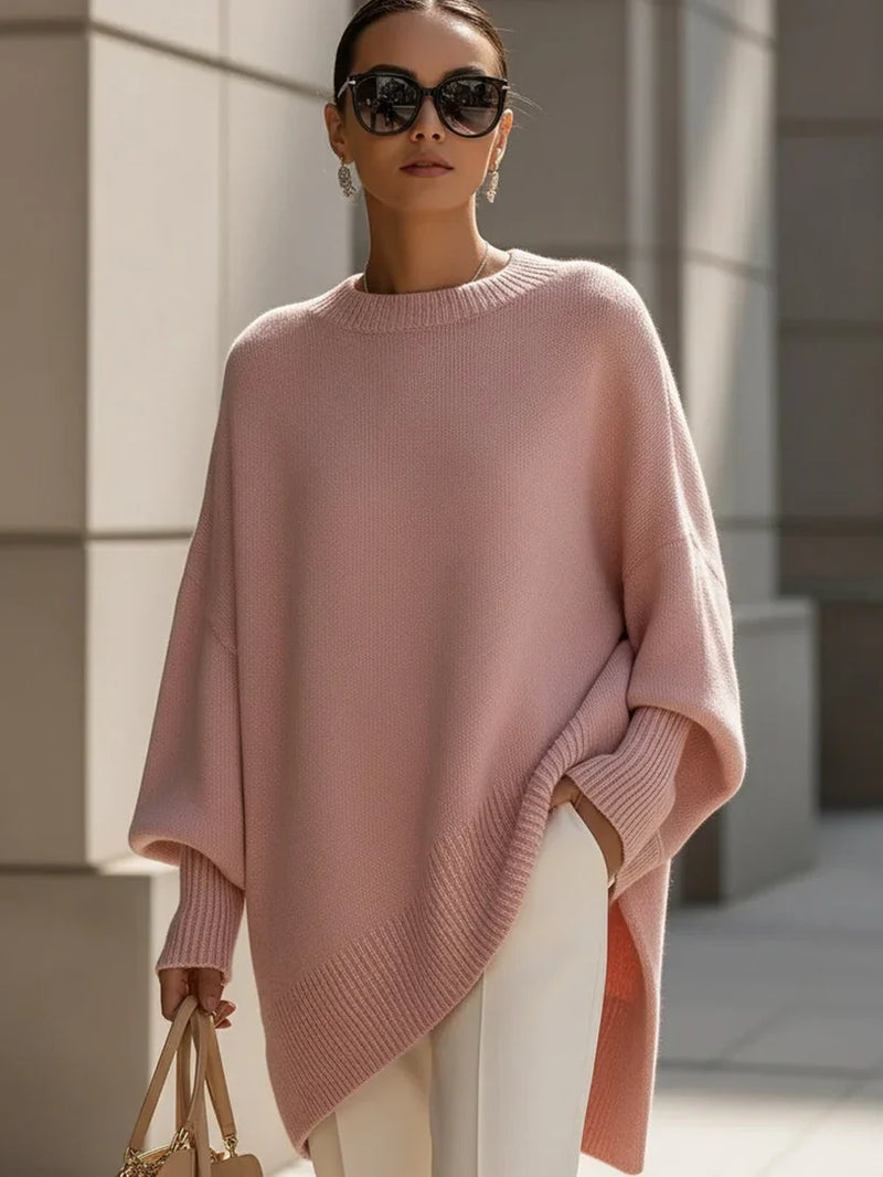 Ava Women's Oversized Sweater - close-up detail