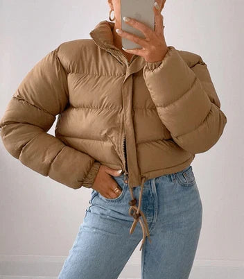 Faye Women's Puffer Jacket - close-up detail