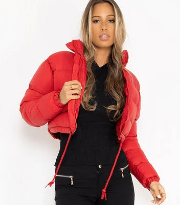Faye Women's Puffer Jacket - styled view