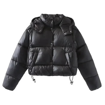 Freya Women's Puffer Jacket - styled view