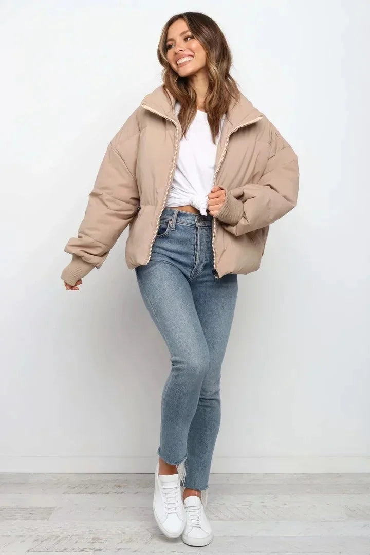 Wren Women's Puffer Jacket - styled view