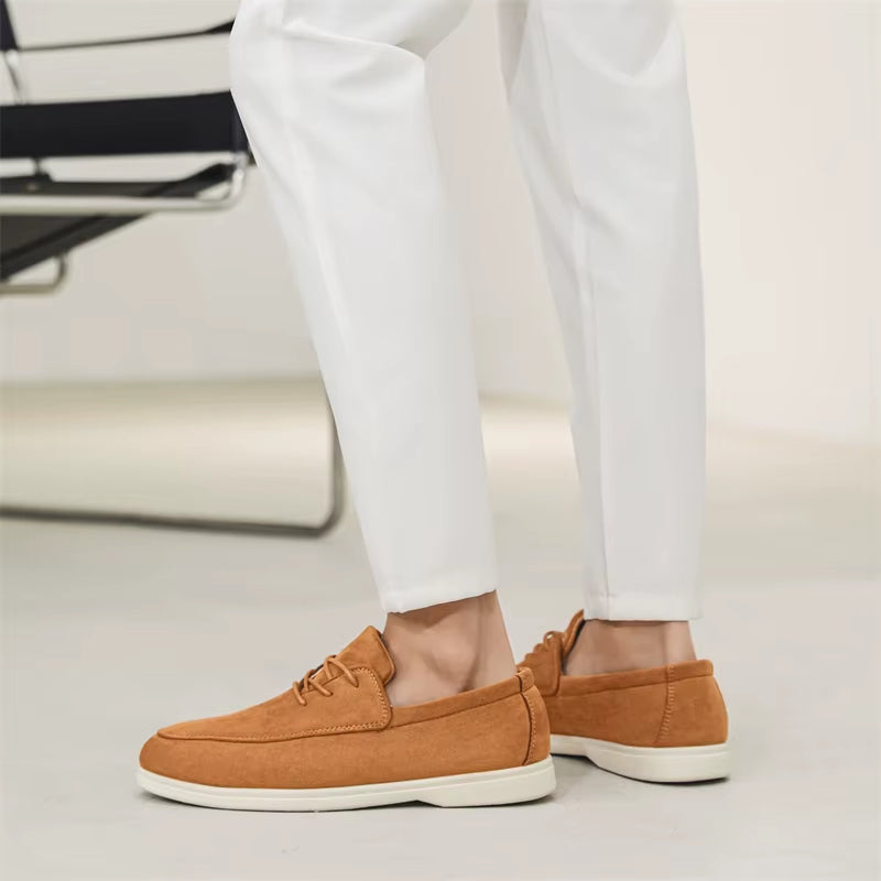 Astrid Women's Suede Loafers - back view