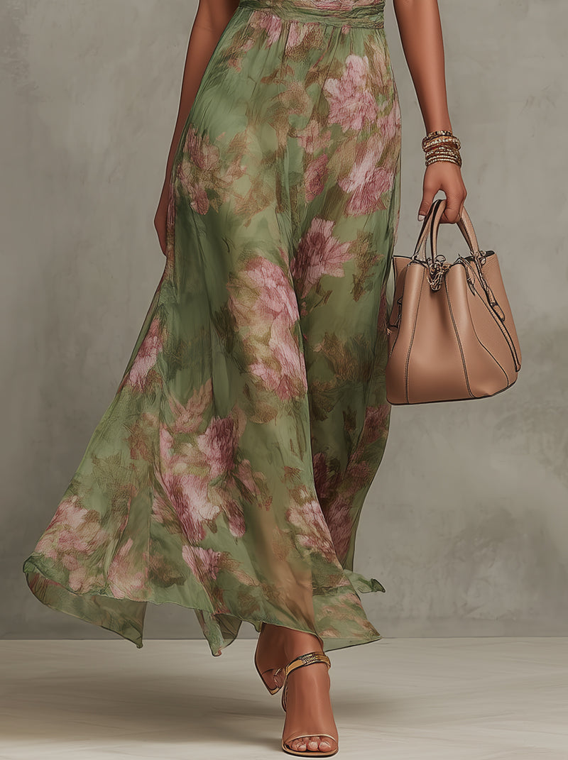 Yvette Women's Adjustable Maxi Dress - back view