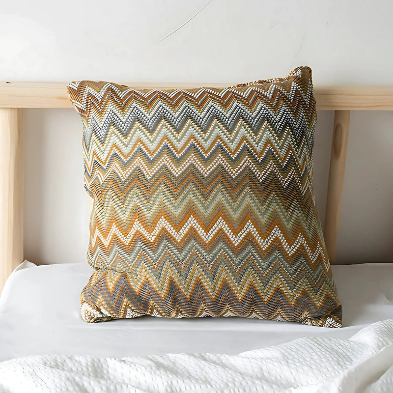 Heath Zigzag Knit Boho Throw Cushion Cover | Knitted, Boho Style
