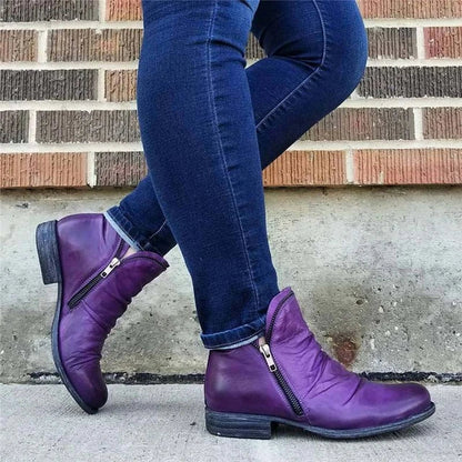 Nadia Women's Ankle Boots - fabric and finish detail
