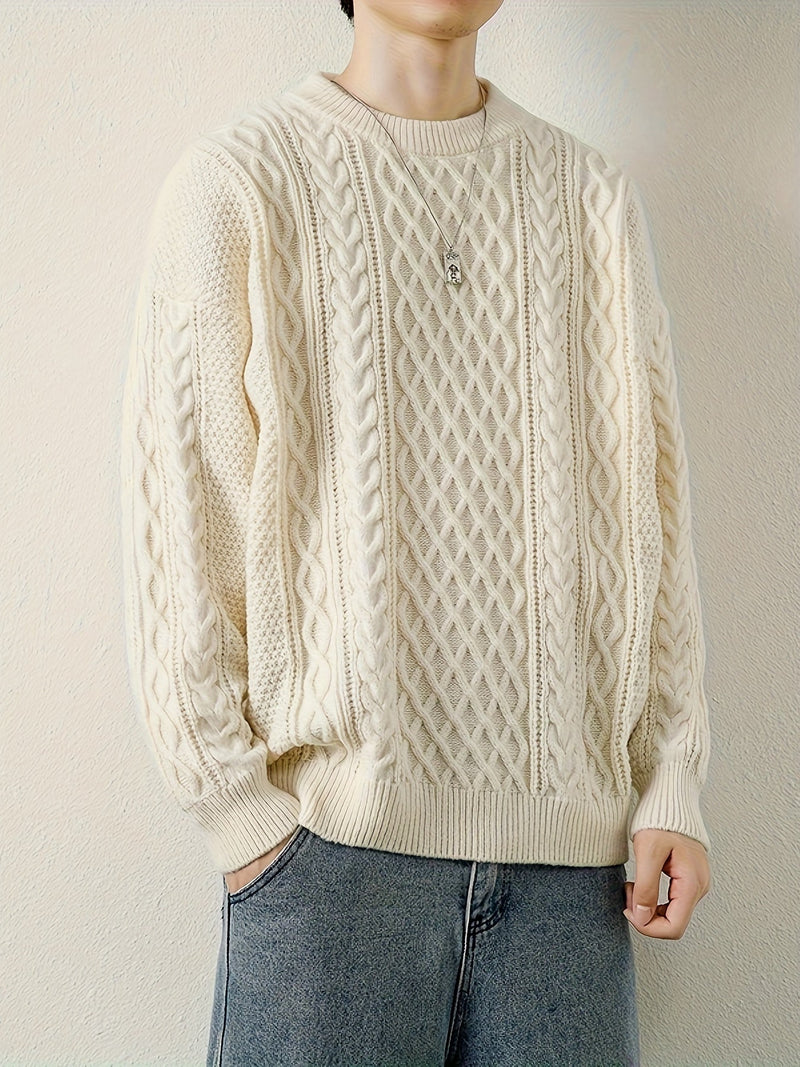 Rowan Women's Cable Knit Sweater - close-up detail