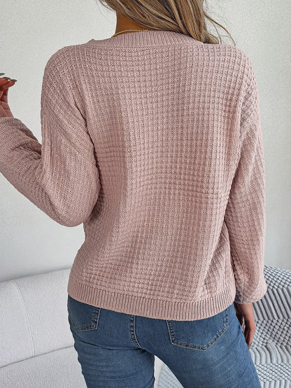 Bijou Women's Cable Knit Sweater - styled view