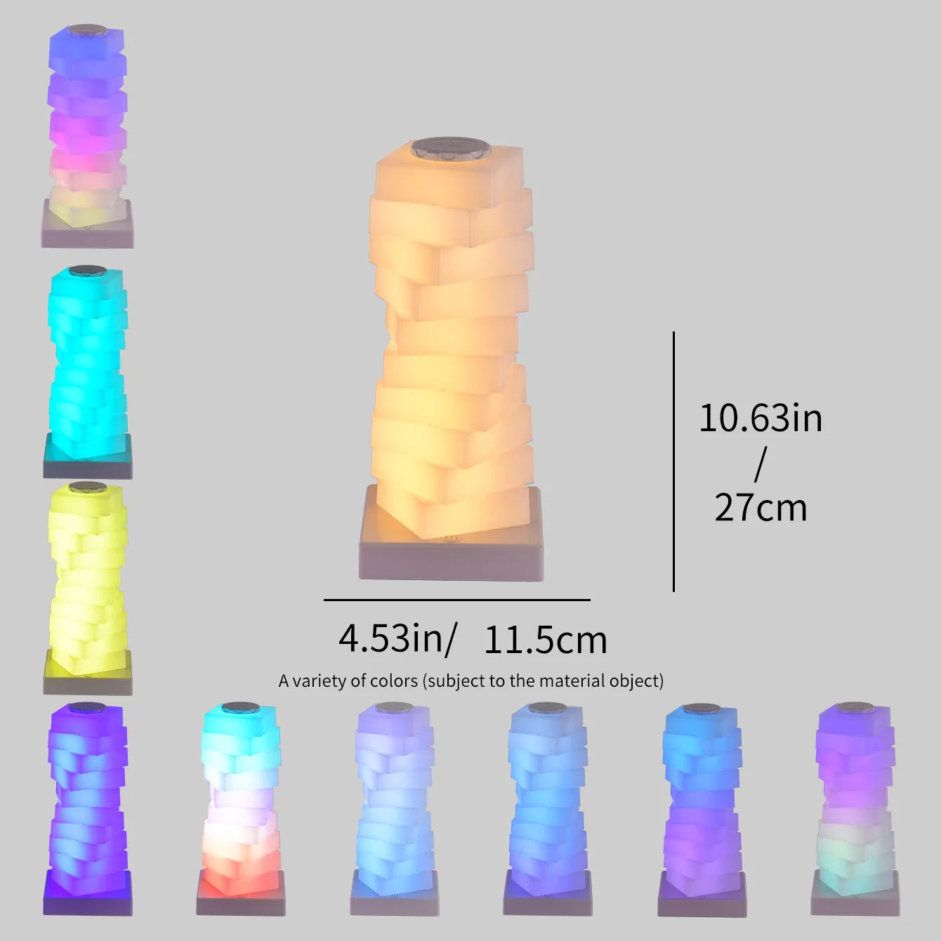 Slate LED Bedside Lamp - close-up detail