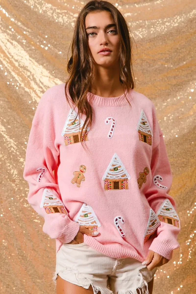 Rosa Women's Sweater - flat lay