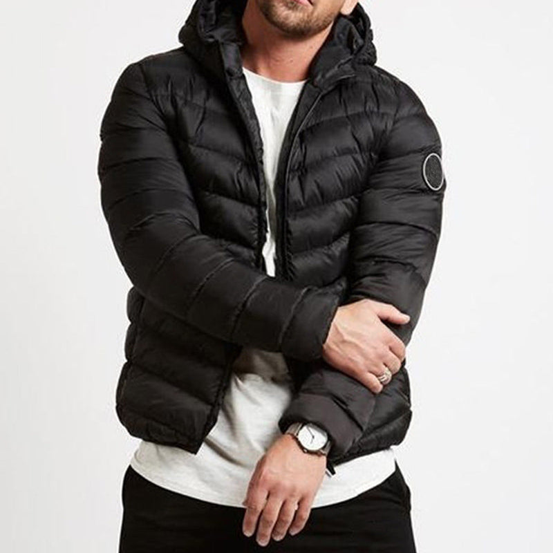 Theo Men's Puffer Jacket - styled view