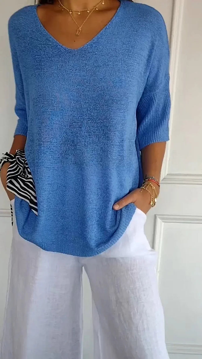 Kira Women's Oversized Sweater - styled view