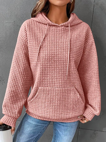 Harlow Women's Quilted Hoodie - back view