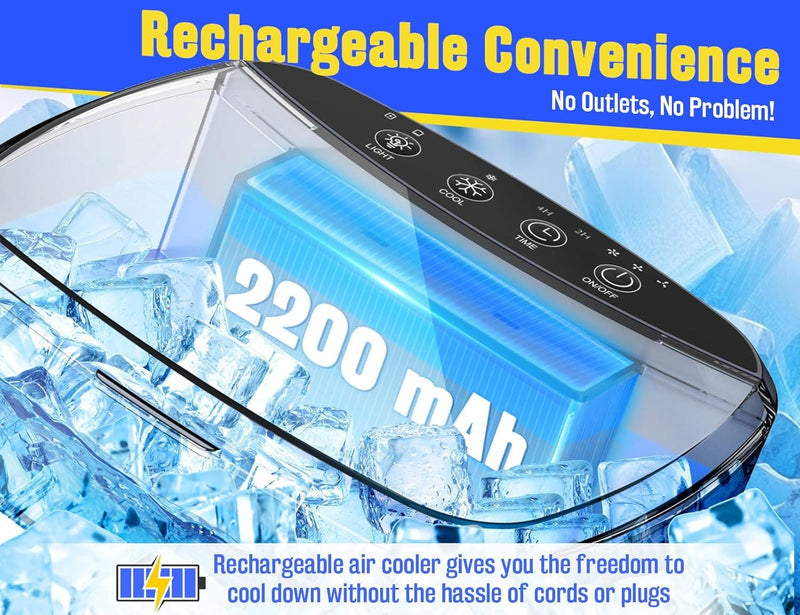 Bay Rechargeable Portable Air Conditioner - fabric and finish detail