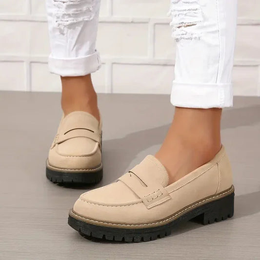 Hattie Women's Platform Loafers - styled view