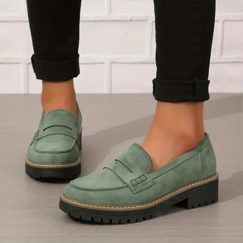 Hattie Women's Platform Loafers - back view
