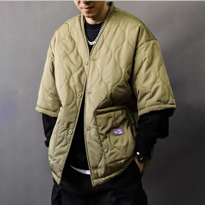 Fleur Women's Quilted Quilted Bomber - fabric and finish detail
