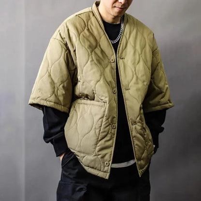 Fleur Women's Quilted Quilted Bomber - back view
