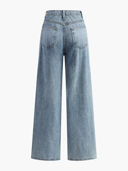 Zadie Women's Asymmetric Jeans - styled view