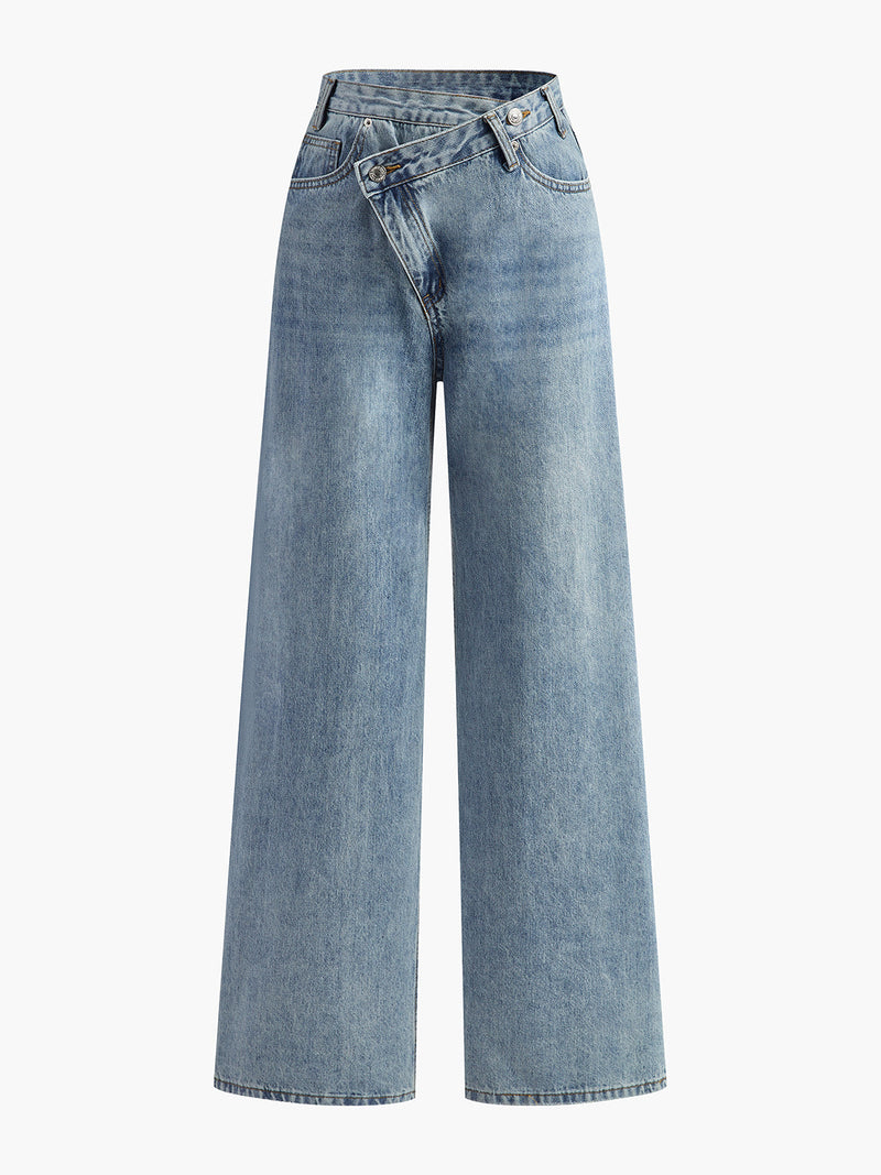 Zadie Women's Asymmetric Jeans | Denim