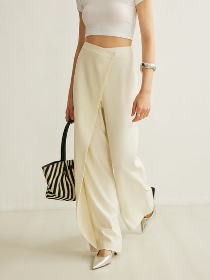 Noor Women's Asymmetric Trousers - back view