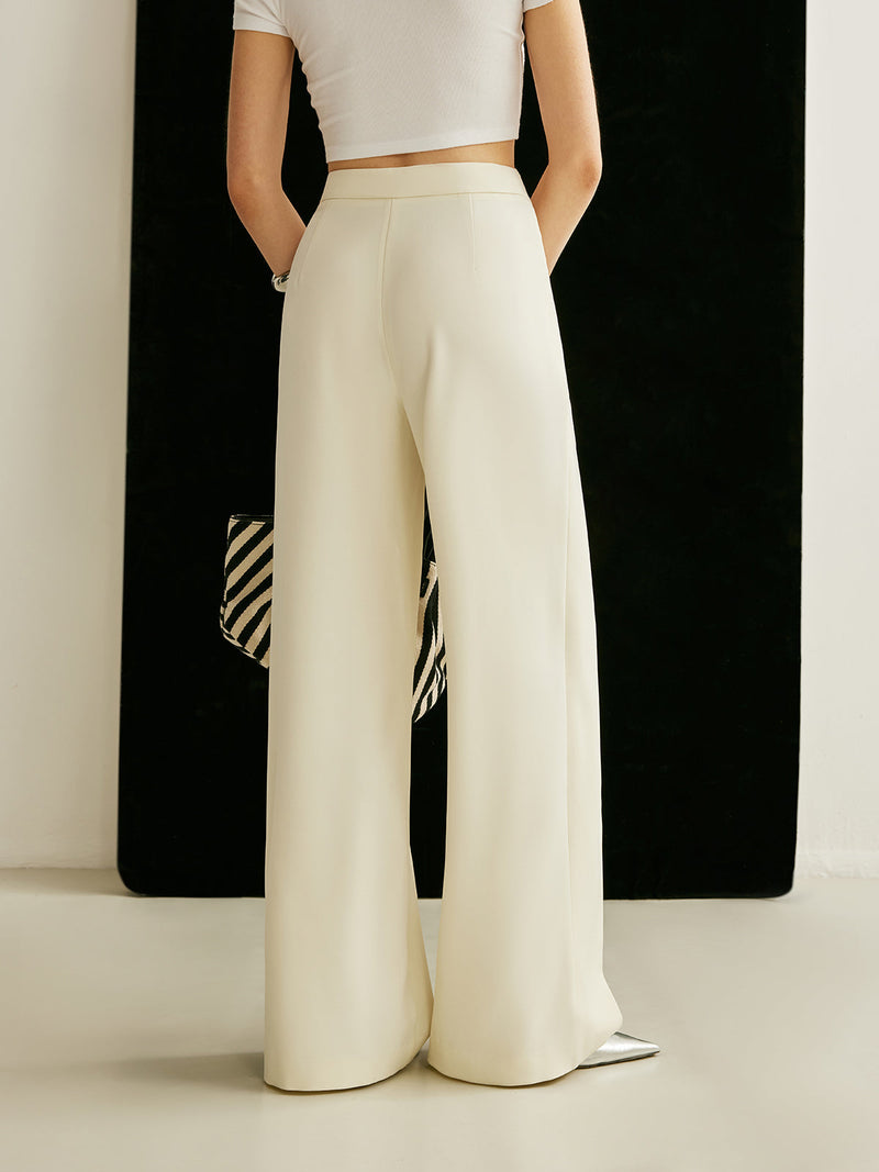 Noor Women's Asymmetric Trousers - flat lay